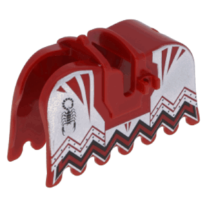 Pferdedecke Dunkelrot Skorpionkönig