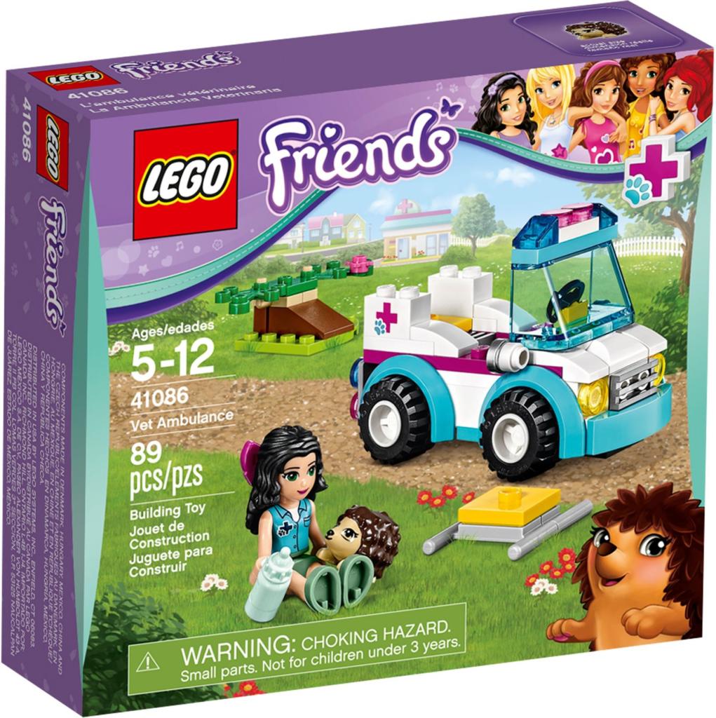 lego friends 41086 vet ambulance mobile tierpflege