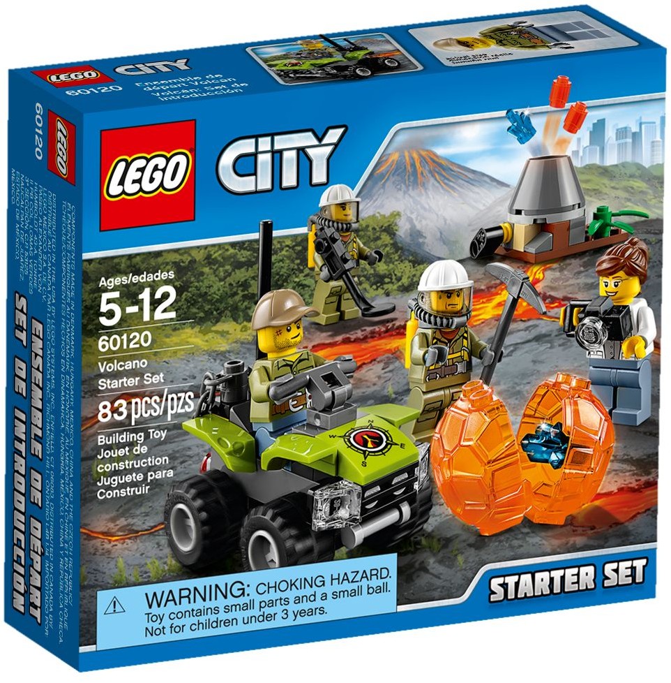 lego city 60120 volcano starter set vulkan starter set