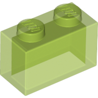 6244911 35743 classic brick 1x2 transparent bright green