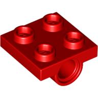 244421 technic lagerplatte 2X2 rot