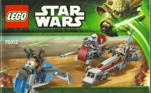 75012: LEGO® Star Wars Bauanleitung BARC Speeder with Sidecar