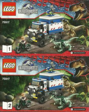 75917: LEGO® Jurassic World Bauanleitung Raptor Rampage / Raptor Randale