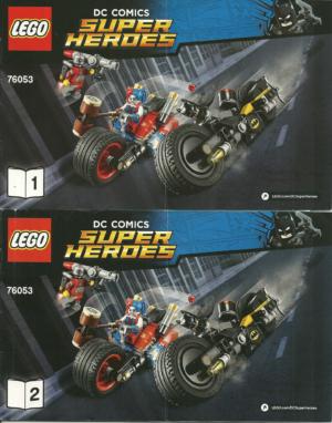 76053: LEGO® DC Comics Super Heroes Bauanleitung Gotham City Cycle Chase