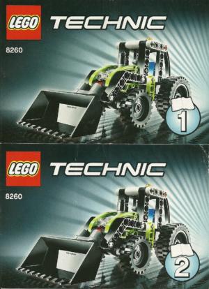 8260: LEGO® Technic Bauanleitung Traktor /  Motorrad