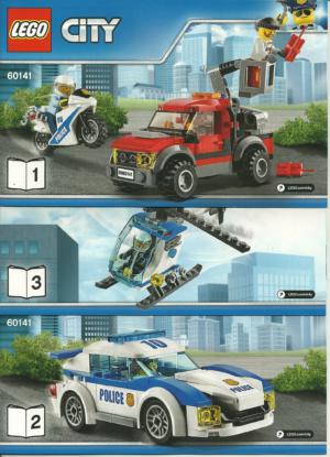 60141 LEGO City Bauanleitung Police Station Heft 1-6