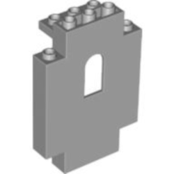 4444 lego burgelement 2x5x6 neu hellgrau