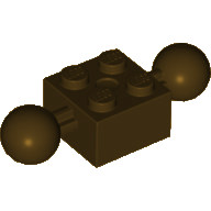 Technic Stein 2x2 mit 2 Ball / Kugel