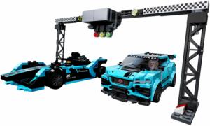 76898: LEGO® Speed Champions Formula E Panasonic Jaguar Racing GEN2 Car & Jaguar I-PACE eTROPHY
