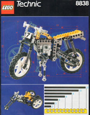8838: LEGO® Technic Bauanleitung Shock Cycle / Motorrad