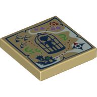 Classic Fliese 2×2 Nr.331 (Schatzkarte)