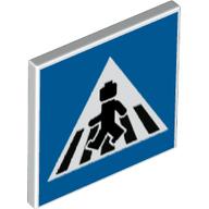 Classic Signalschild mit Clip (Fussgängerstreifen)