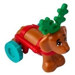 Lego Friends Hund (Weihnachts Dackel)
