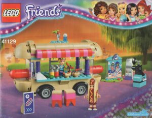 41129: LEGO® Friends Bauanleitung Amusement Park Hot Dog Van / Hot-Dog Stand im Freizeitpark