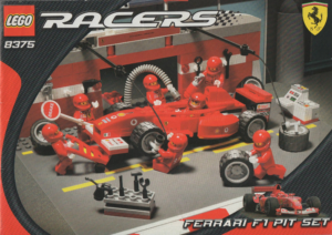 8375: LEGO® RACERS Bauanleitung Ferrari F1 Pit Set