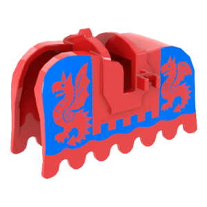 Classic Pferdedecke mit Drachenwappen