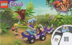 41421: LEGO® Friends Bauanleitung Rettung des Elefantenbabys mit Transporter