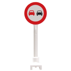 Classic Strassenschild Rund (Überholen verboten)