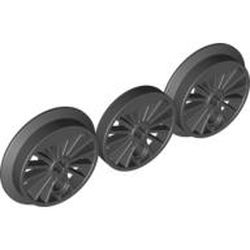 Classic Zugradsatz Speichenrad mit Achsbohrung und Gegengewicht (Spurkranzrad)