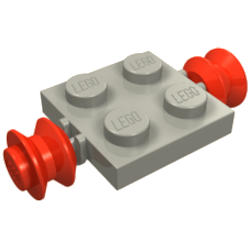 Classic Achsplatte 2x2 mit Achse und Felge