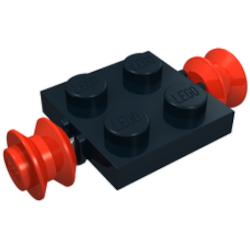 Classic Achsplatte 2x2 mit Achse und Felge