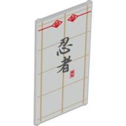 Classic Glas zu Fensterrahmen 1x4x6 mit Aufdruck (Ninjago)