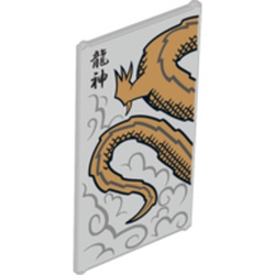 Classic Glas zu Fensterrahmen 1x4x6 mit Aufdruck (Ninjago)