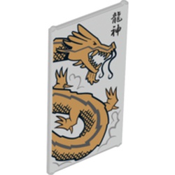 Classic Glas zu Fensterrahmen 1x4x6 mit Aufdruck (Ninjago)