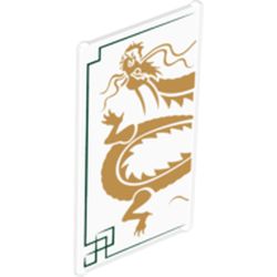 Classic Glas zu Fensterrahmen 1x4x6 mit Aufdruck (Ninjago)