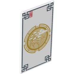 Classic Glas zu Fensterrahmen 1x4x6 mit Aufdruck (Ninjago)