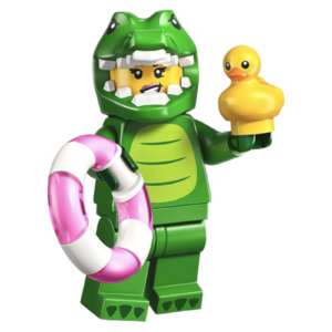 Minifiguren Tiere Serie 28 Mädchen im Krokodilkostüm Figur 8 (71051)