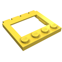 Classic Scharnierplatte 4x4 mit Dachfenster