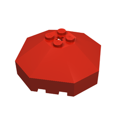 Classic Windschutzscheibe 6x6 Octagonal mit Kreuzloch